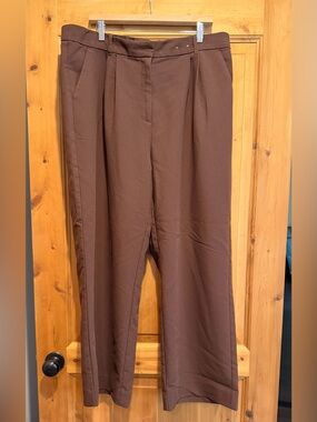 Abercrombie & Fitch Quinn Tailored Pant - Coffee 18/34R